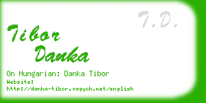 tibor danka business card